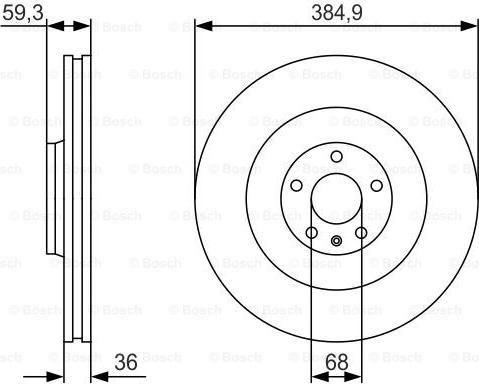 BOSCH 0 986 479 R30 - Brake Disc www.autospares.lv