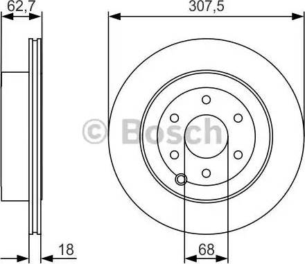 BOSCH 0 986 479 R21 - Bremžu diski autospares.lv