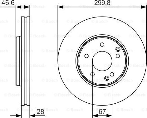 BOSCH 0 986 479 R79 - Bremžu diski www.autospares.lv