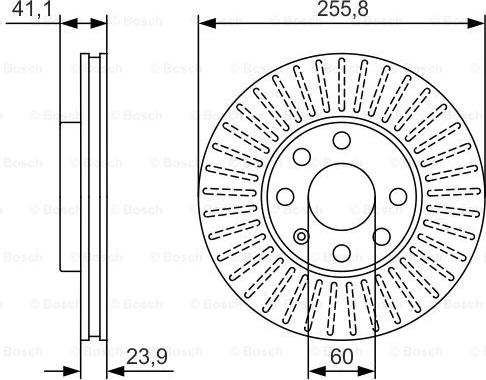 BOSCH 0 986 479 R76 - Bremžu diski autospares.lv