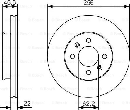 BOSCH 0 986 479 R77 - Bremžu diski www.autospares.lv