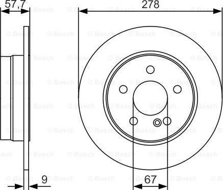 BOSCH 0 986 479 S96 - Bremžu diski www.autospares.lv