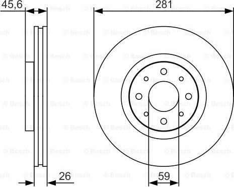 BOSCH 0 986 479 S97 - Bremžu diski autospares.lv