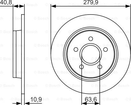 BOSCH 0 986 479 S49 - Bremžu diski autospares.lv