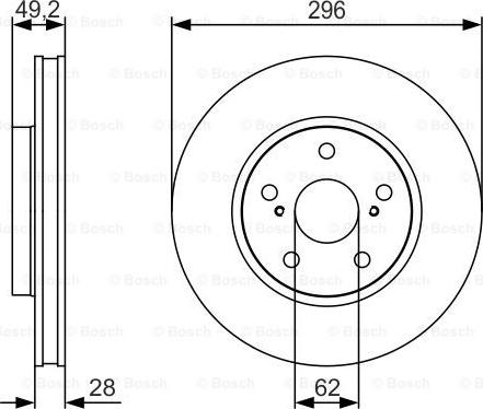 BOSCH 0 986 479 S40 - Тормозной диск www.autospares.lv