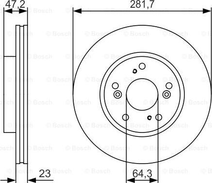 BOSCH 0 986 479 S47 - Bremžu diski www.autospares.lv