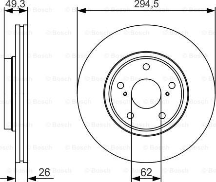 BOSCH 0 986 479 S59 - Bremžu diski www.autospares.lv