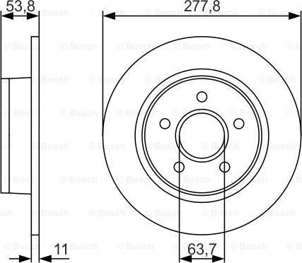 BOSCH 0 986 479 S51 - Bremžu diski www.autospares.lv