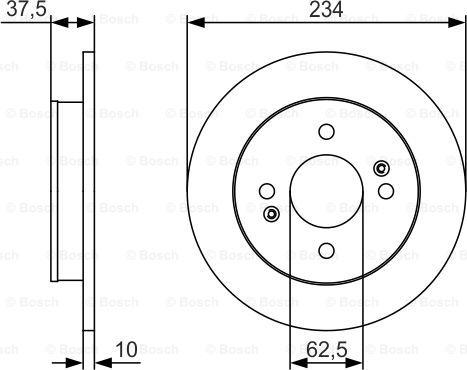 BOSCH 0 986 479 S61 - Bremžu diski www.autospares.lv