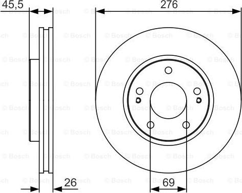 BOSCH 0 986 479 S00 - Bremžu diski www.autospares.lv