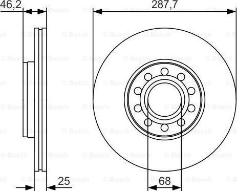 BOSCH 0 986 479 S19 - Bremžu diski autospares.lv