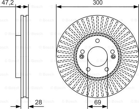 BOSCH 0 986 479 S14 - Bremžu diski www.autospares.lv