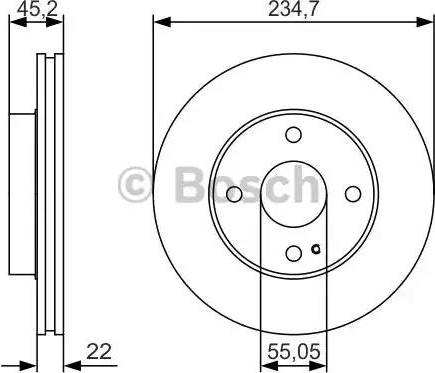 BOSCH 0 986 479 S11 - Bremžu diski www.autospares.lv