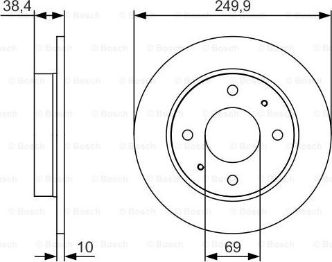 BOSCH 0 986 479 S84 - Bremžu diski www.autospares.lv