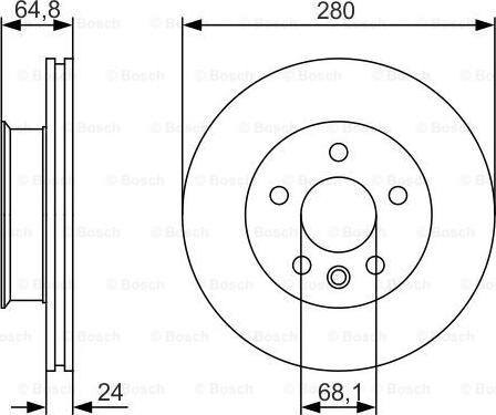 BOSCH 0 986 479 S80 - Bremžu diski www.autospares.lv