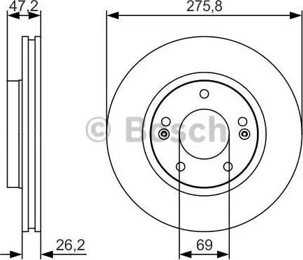 BOSCH 0 986 479 S81 - Bremžu diski www.autospares.lv