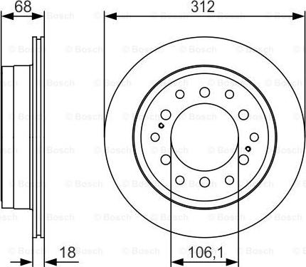 BOSCH 0 986 479 S36 - Bremžu diski www.autospares.lv