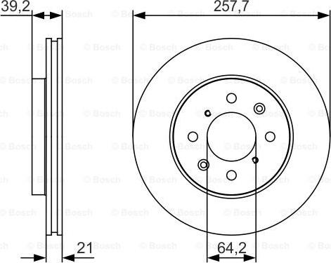 BOSCH 0 986 479 S26 - Brake Disc www.autospares.lv