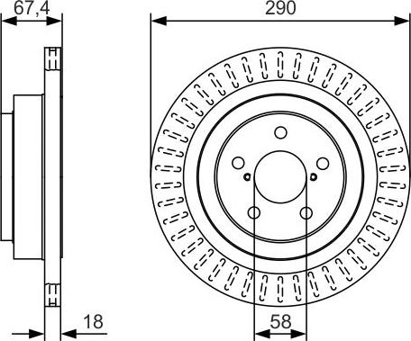 BOSCH 0 986 479 T56 - Bremžu diski www.autospares.lv