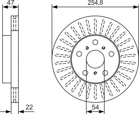 BOSCH 0 986 479 T65 - Bremžu diski www.autospares.lv