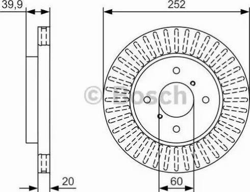 BOSCH 0 986 479 T19 - Bremžu diski www.autospares.lv