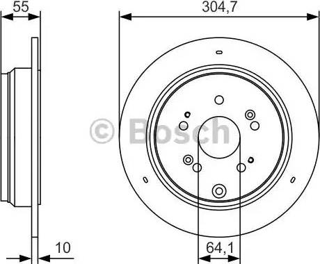 BOSCH 0 986 479 T85 - Bremžu diski www.autospares.lv