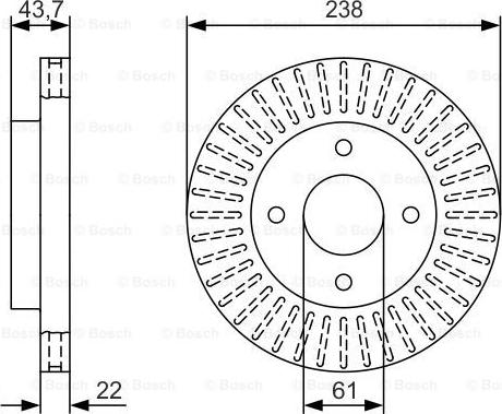 BOSCH 0 986 479 T31 - Bremžu diski autospares.lv