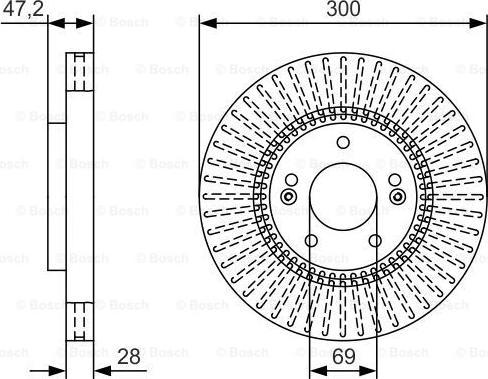 BOSCH 0 986 479 U43 - Bremžu diski www.autospares.lv