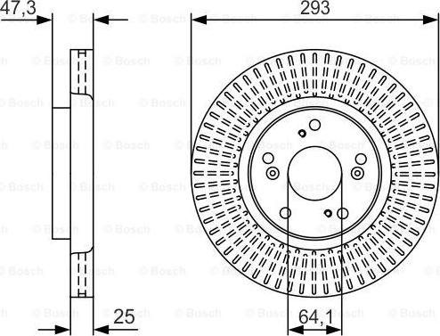 BOSCH 0 986 479 U63 - Bremžu diski www.autospares.lv