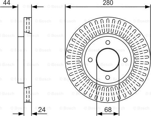 BOSCH 0 986 479 U62 - Bremžu diski www.autospares.lv