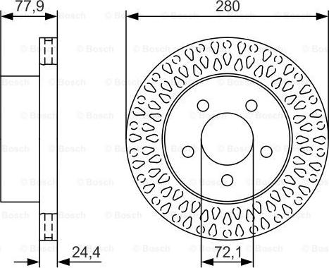 BOSCH 0 986 479 U00 - Bremžu diski www.autospares.lv