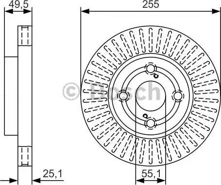 BOSCH 0 986 479 U14 - Bremžu diski autospares.lv