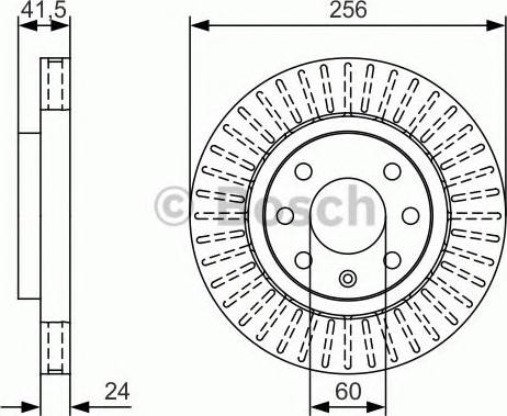 BOSCH 0 986 479 U34 - Bremžu diski autospares.lv