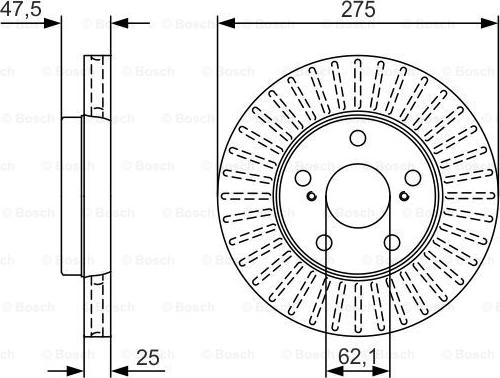 BOSCH 0 986 479 U79 - Bremžu diski www.autospares.lv