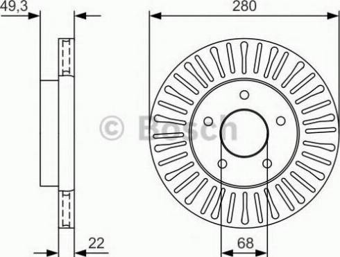 BOSCH 0 986 479 U72 - Bremžu diski www.autospares.lv