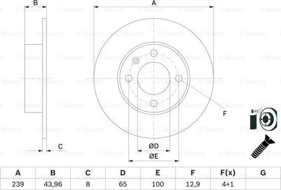 BOSCH 0 986 479 V90 - Bremžu diski www.autospares.lv