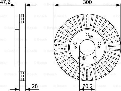 BOSCH 0 986 479 V58 - Bremžu diski www.autospares.lv