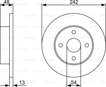 BOSCH 0 986 479 V69 - Bremžu diski www.autospares.lv