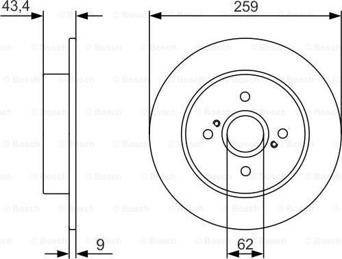 BOSCH 0 986 479 V07 - Bremžu diski www.autospares.lv