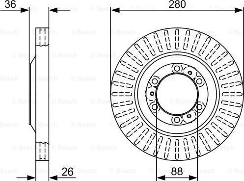 BOSCH 0 986 479 V88 - Bremžu diski www.autospares.lv