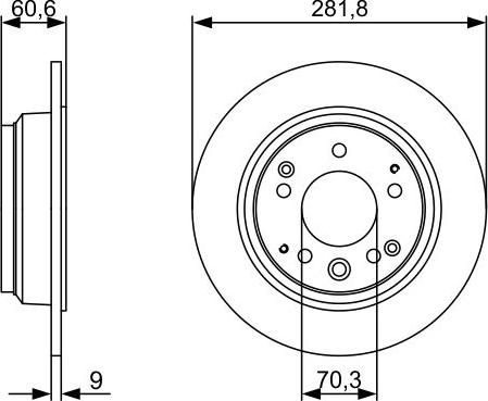 BOSCH 0 986 479 V78 - Bremžu diski www.autospares.lv