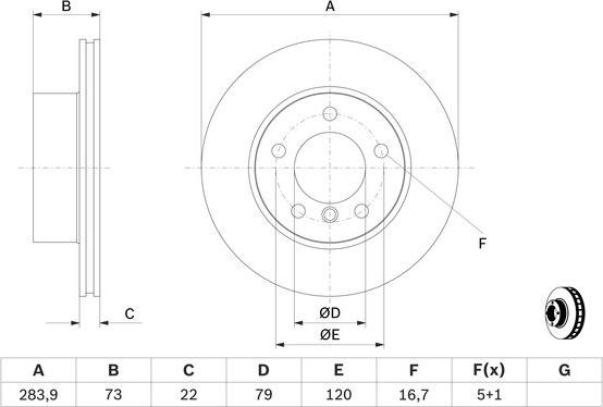 BOSCH 0 986 479 W60 - Bremžu diski www.autospares.lv