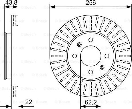 BOSCH 0 986 479 W05 - Bremžu diski www.autospares.lv