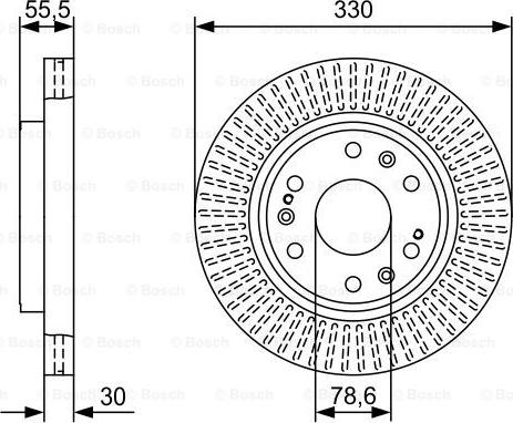 BOSCH 0 986 479 W30 - Bremžu diski www.autospares.lv