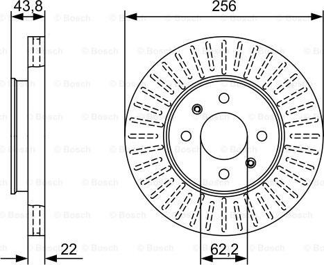 BOSCH 0 986 479 W21 - Bremžu diski www.autospares.lv