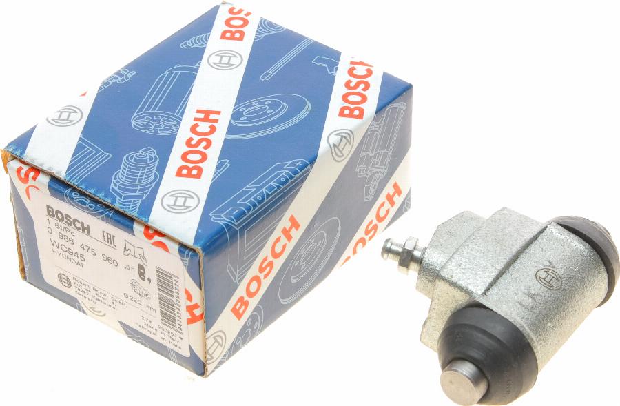 BOSCH 0 986 475 960 - Колесный тормозной цилиндр www.autospares.lv