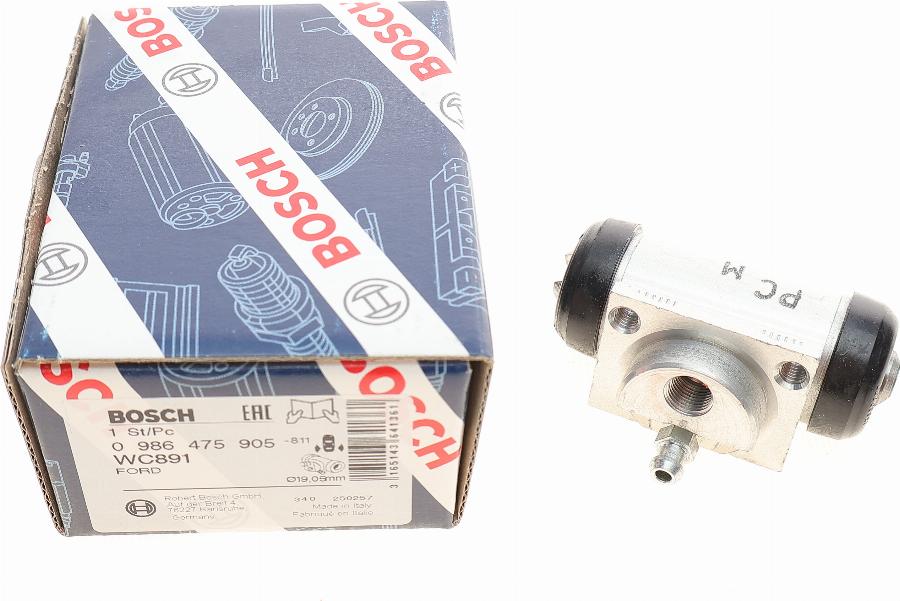 BOSCH 0 986 475 905 - Riteņa bremžu cilindrs autospares.lv