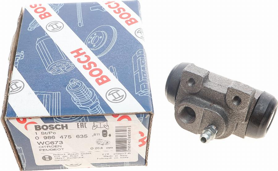 BOSCH 0 986 475 635 - Riteņa bremžu cilindrs www.autospares.lv