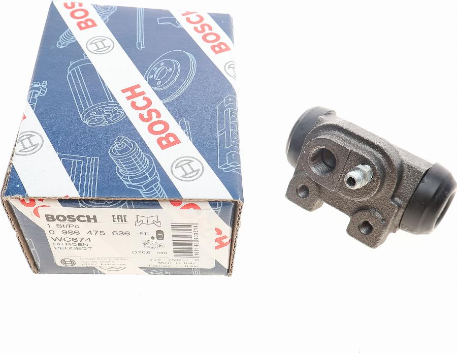 BOSCH 0 986 475 636 - Riteņa bremžu cilindrs autospares.lv