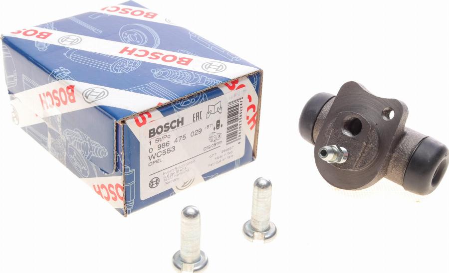 BOSCH 0 986 475 029 - Riteņa bremžu cilindrs autospares.lv